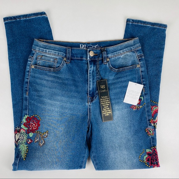 hsn dg2 embroidered jeans
